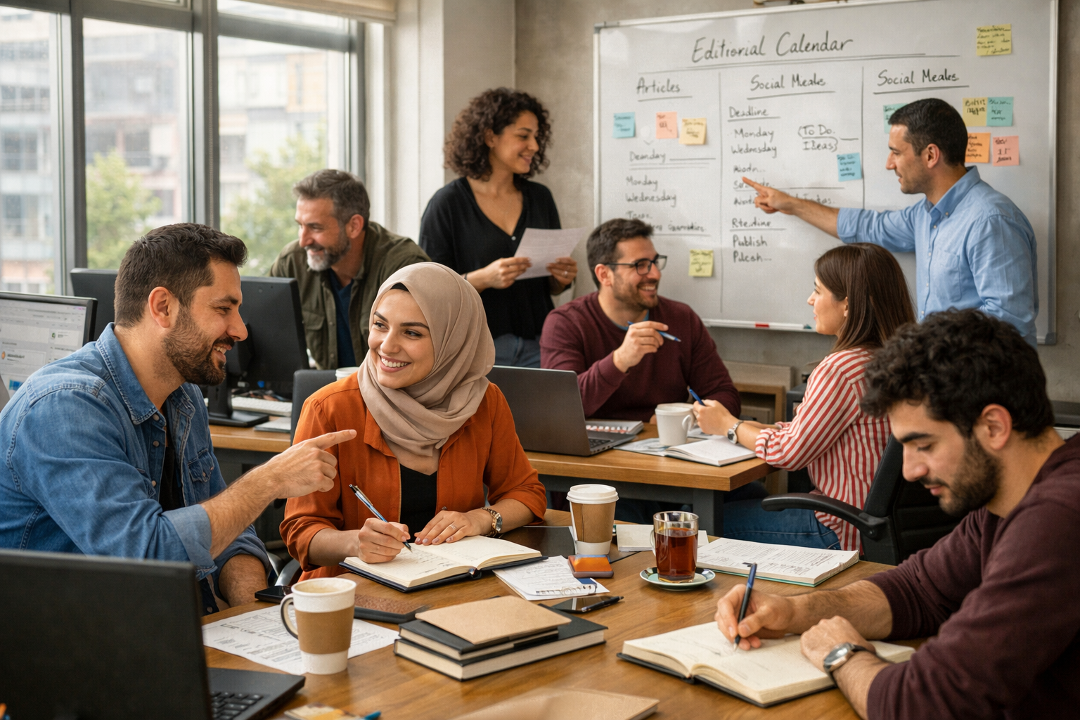 Aile Kutlamasi Rehberi editoryal ekip calisma ortami